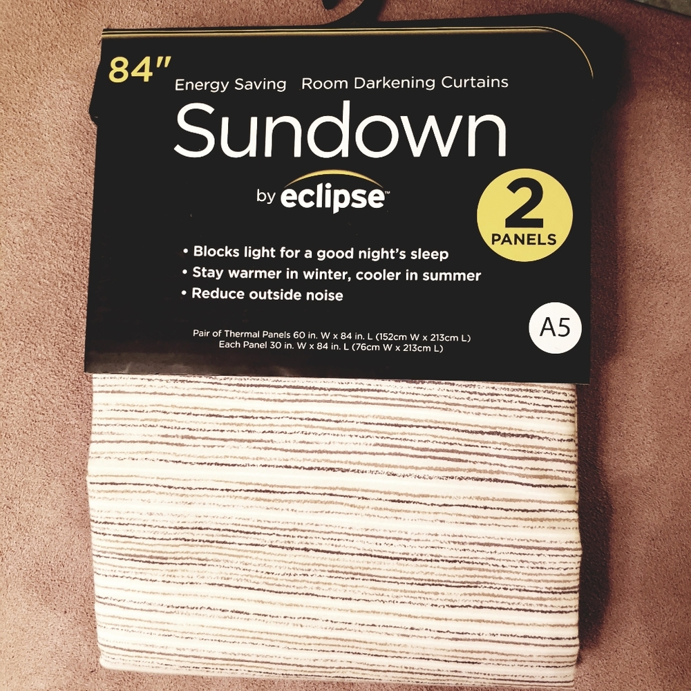 🏷NWT / 84" Panels - Set of 2 / Rm Darkening